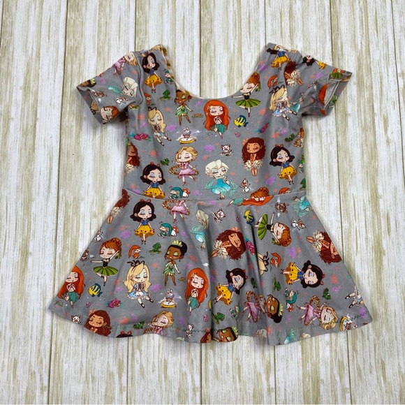 Chatty Bug Other - Chatty Bug Gray Princess Peplum Tunic Dress